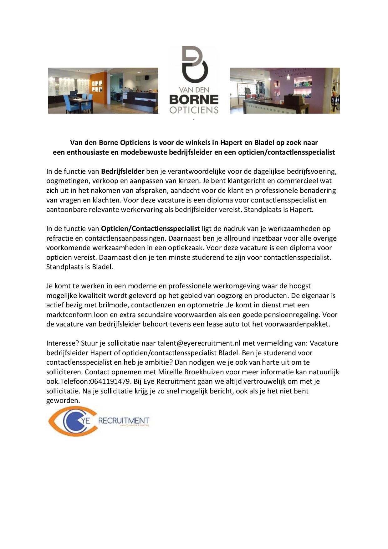 Van den Borne Opticiens adv dec 2015-page-001